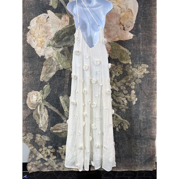 New Free People Blossom Bliss Maxi Dress white floral Size 2 - Picture 4 of 8